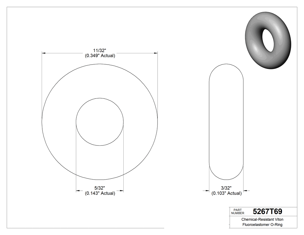 Technical drawing - 5267T69